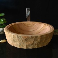 Wood vein natural stone Sink